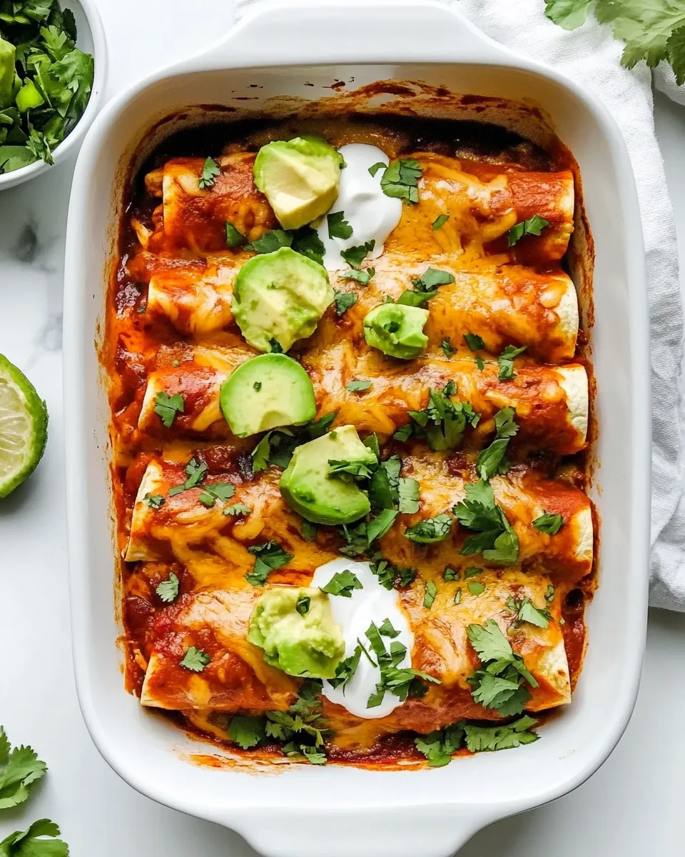Easy Amazing Homemade Chicken Enchiladas recipe photo