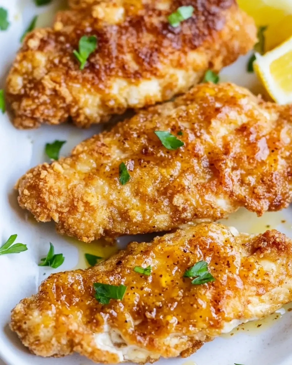 Delicious Amazing Mustard Chicken Tenders shot