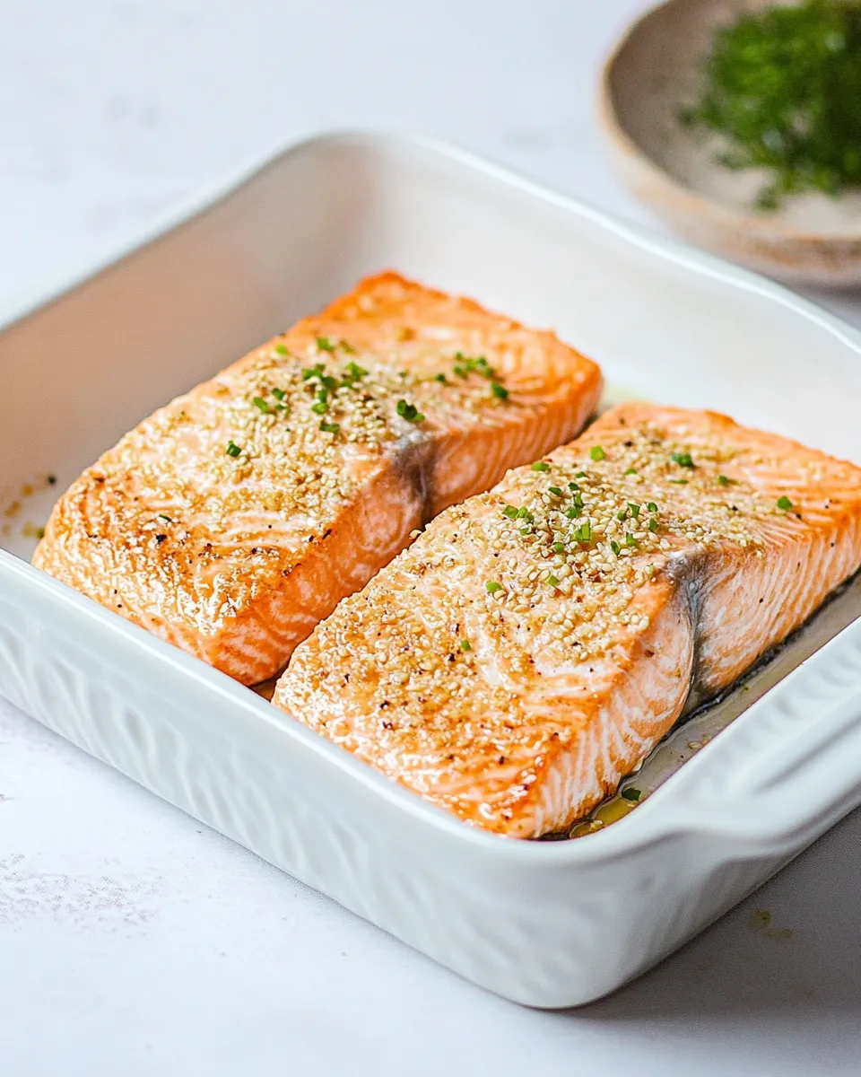 Delicious Asian Baked Salmon Recipe image