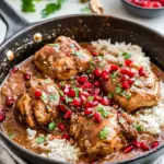 Easy Asian Pomegranate Coconut Chicken Skillet photo