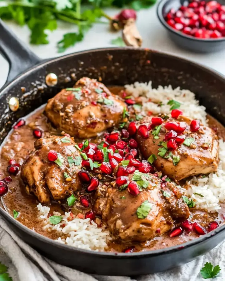 Easy Asian Pomegranate Coconut Chicken Skillet photo