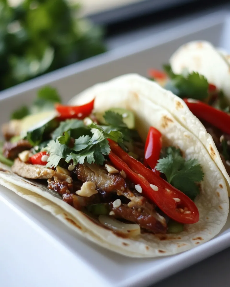 Quick Asian Tacos dish photo
