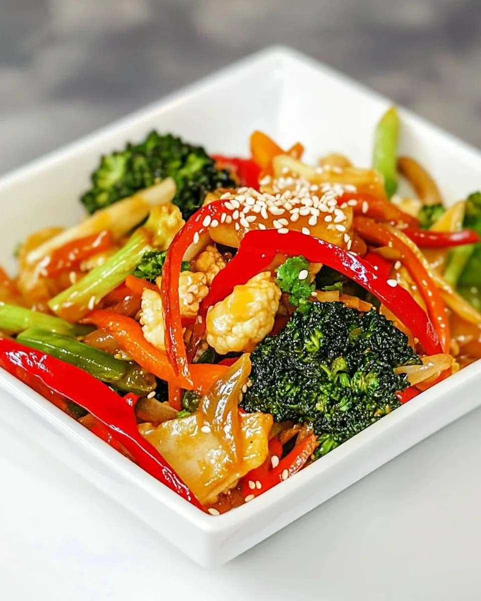 Homemade Asian Vegetable Stir Fry photo