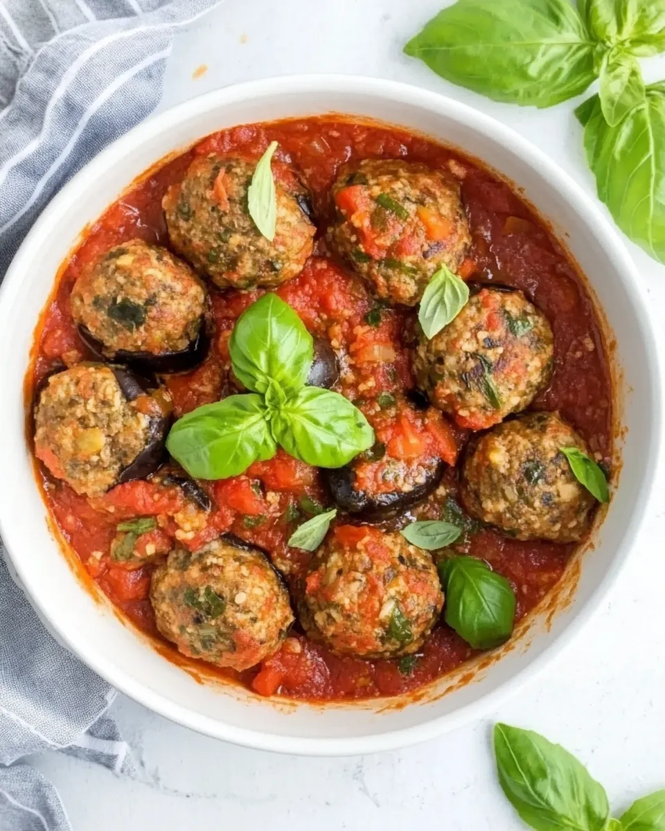 Homemade Aubergine Meatballs photo