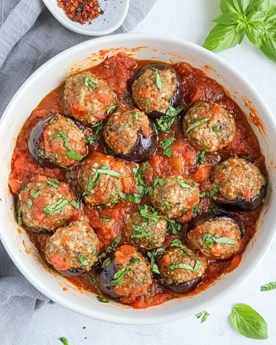 Classic Aubergine Meatballs image