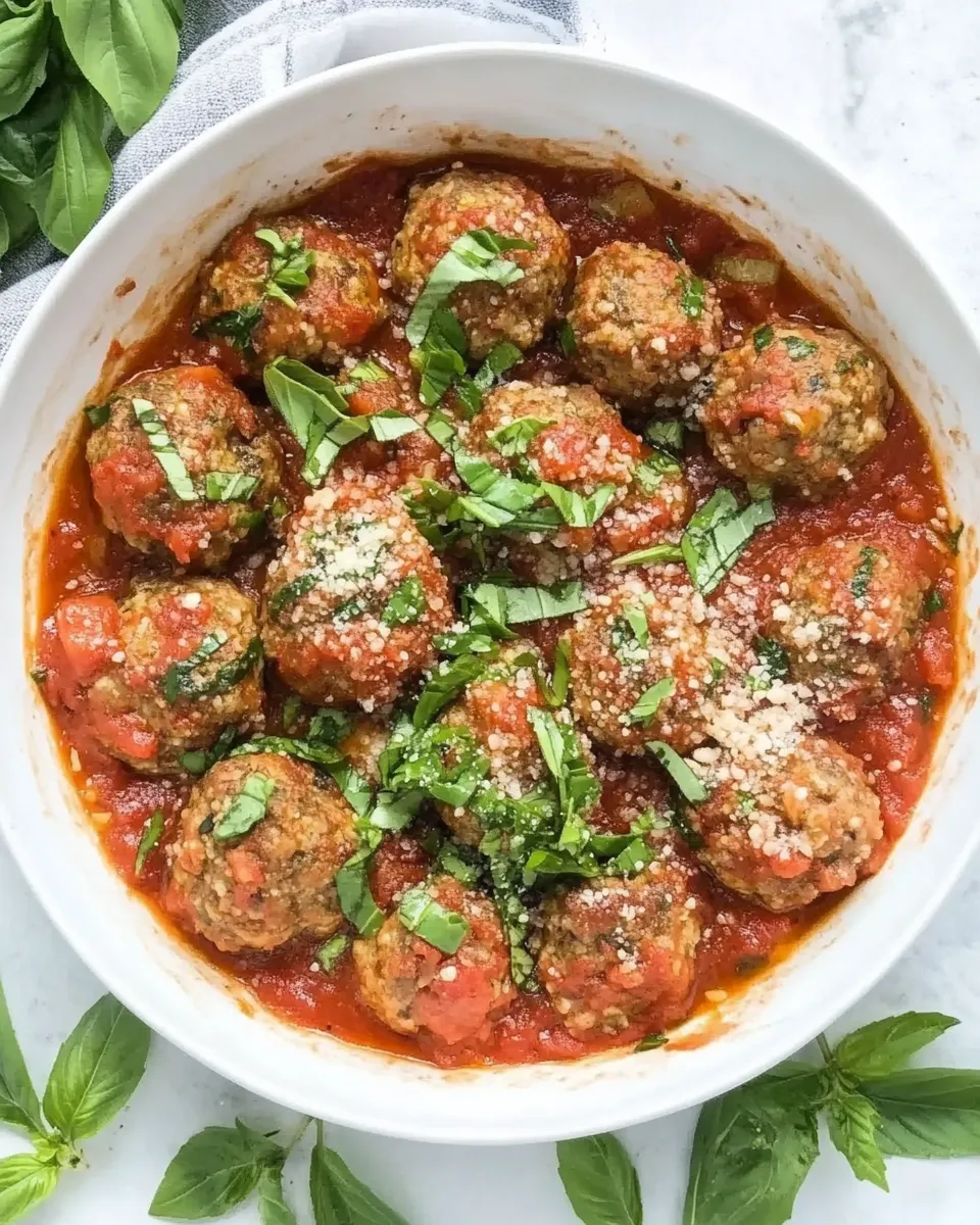 Delicious Aubergine Meatballs shot