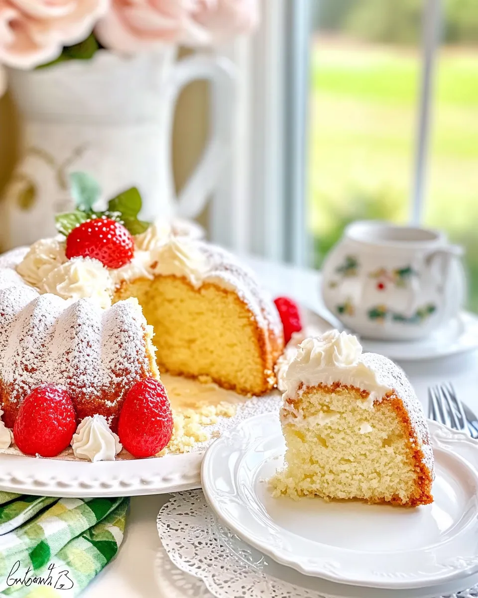 Homemade Augusta National Sour Cream Pound Cake photo
