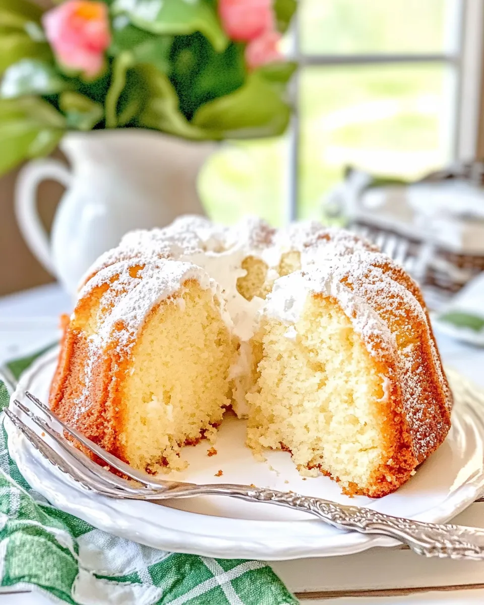 Delicious Augusta National Sour Cream Pound Cake shot
