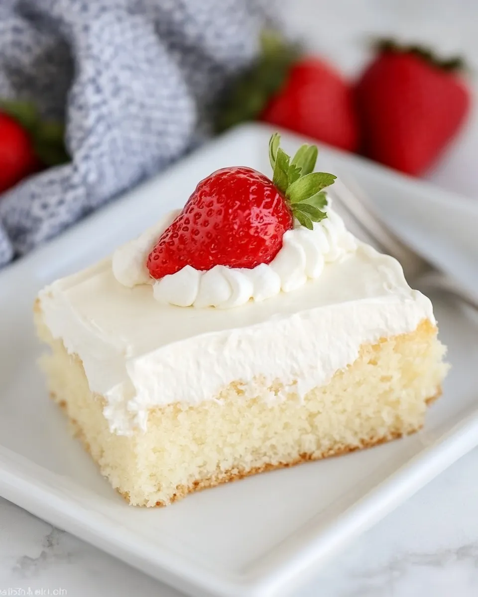 Delicious Authentic Tres Leches Cake shot