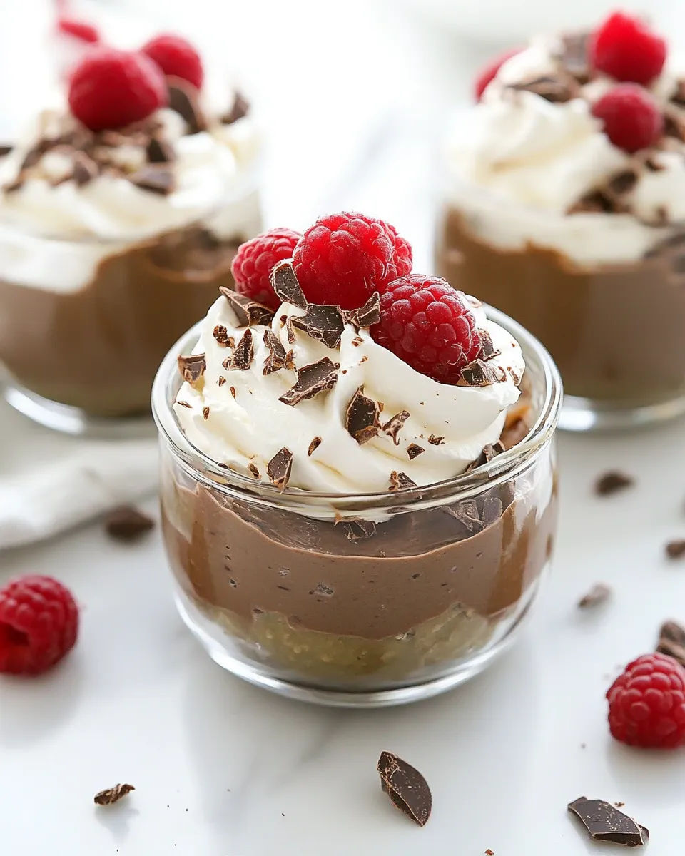 Homemade Avocado Chocolate Mousse photo