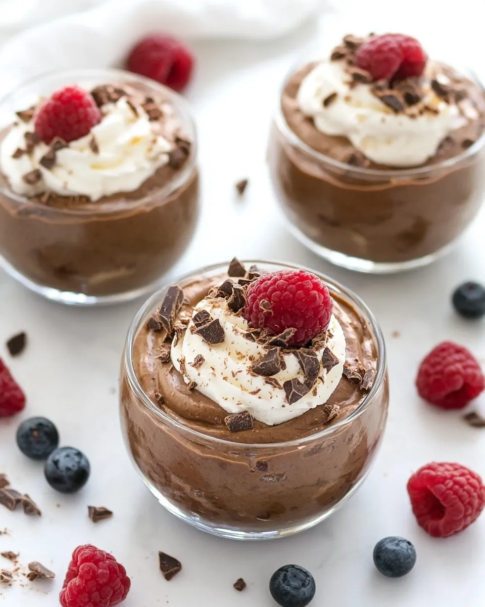 Healthy Avocado Chocolate Mousse dish photo