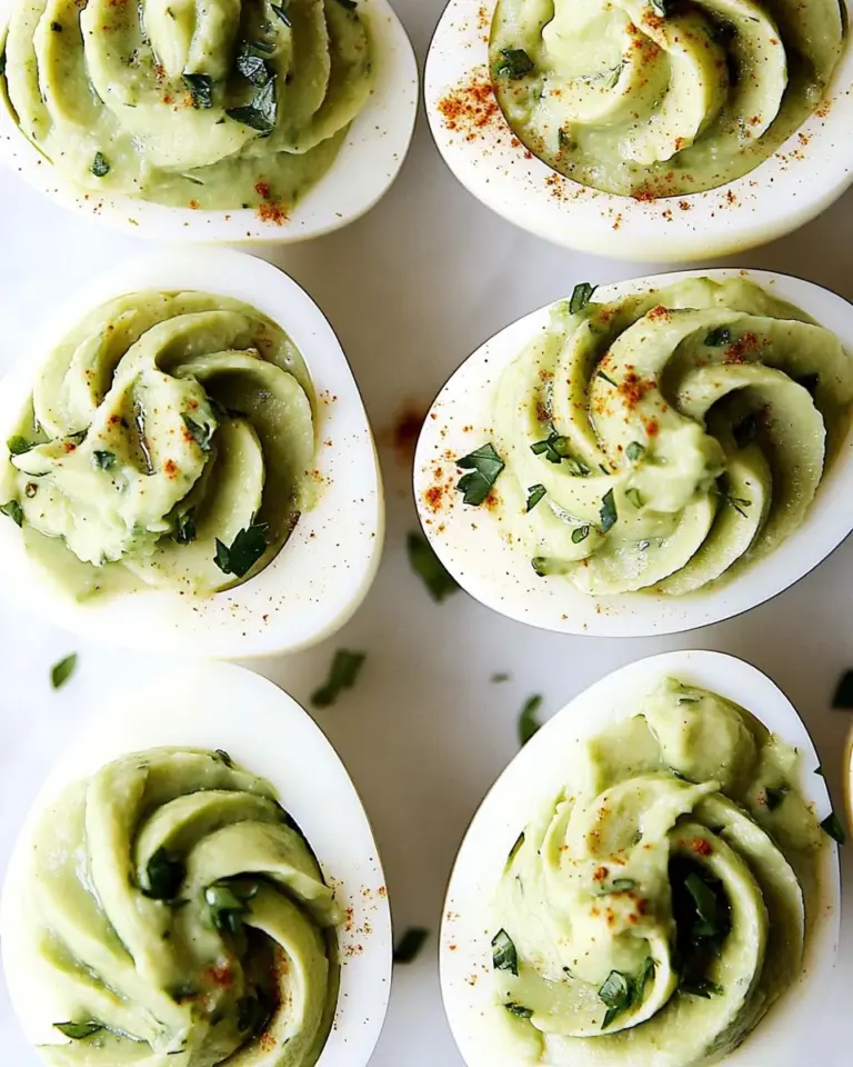 Homemade Avocado Deviled Eggs Recipe photo