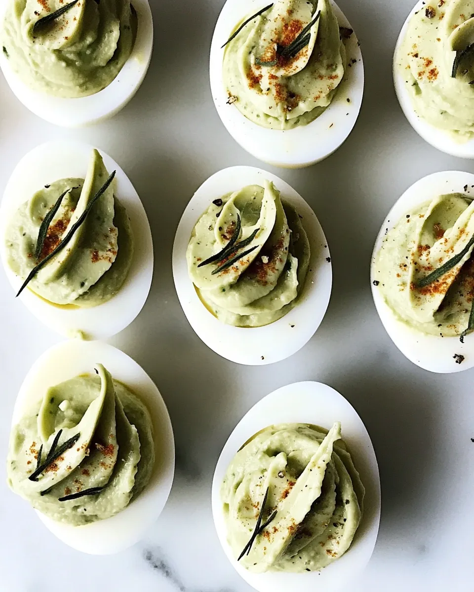 Quick Avocado Deviled Eggs Recipe dish photo