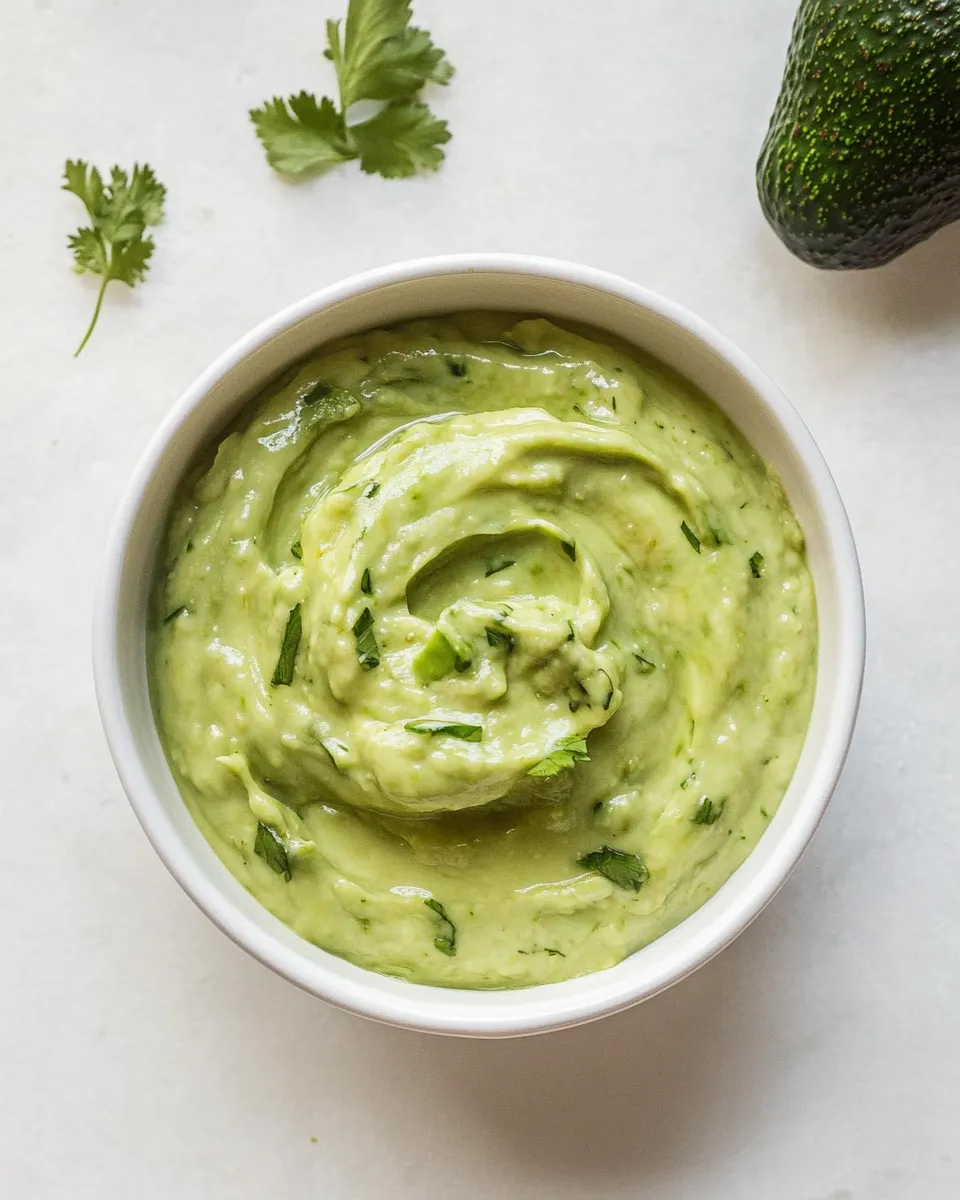 Delicious Avocado Sauce shot