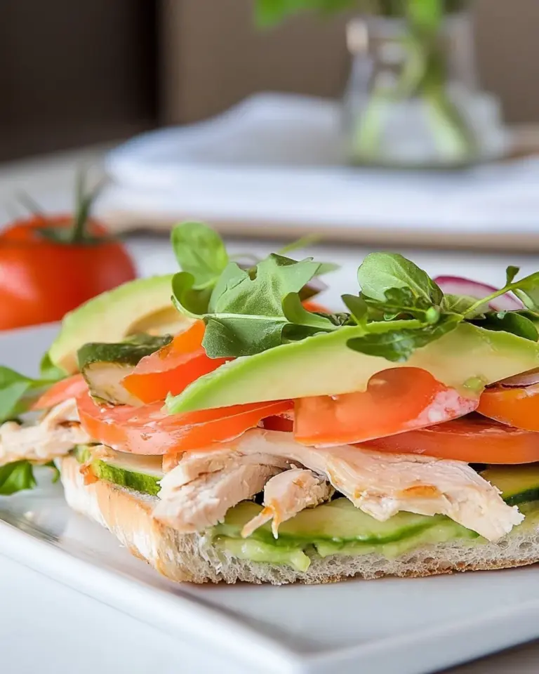 Easy Avocado and Chicken Ciabatta Sandwich photo