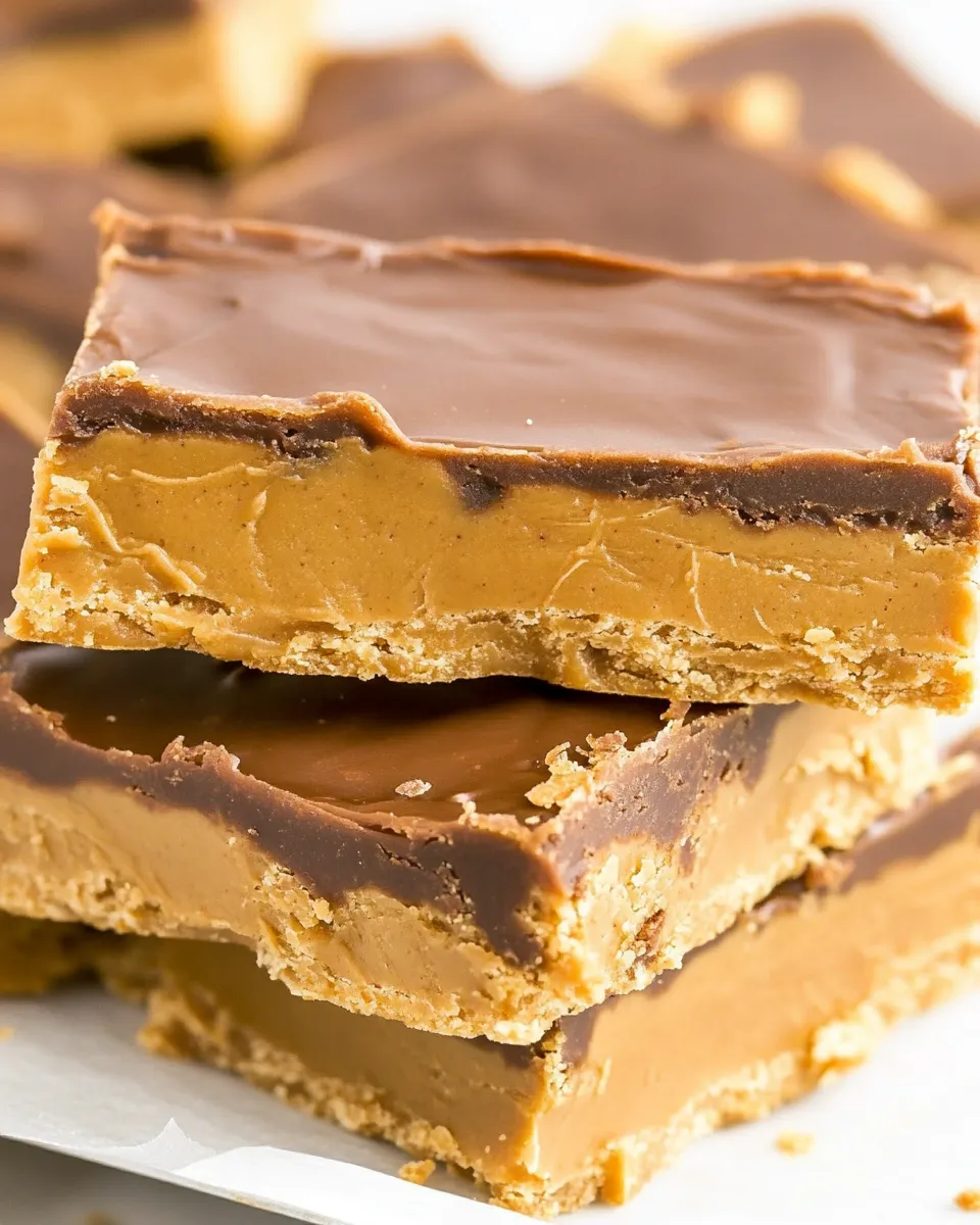 Delicious BEST Peanut Butter Bars shot