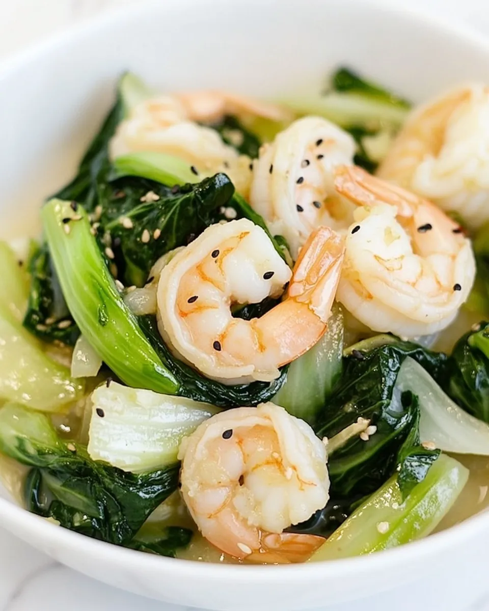 Homemade Baby Bok Choy with Shrimp photo