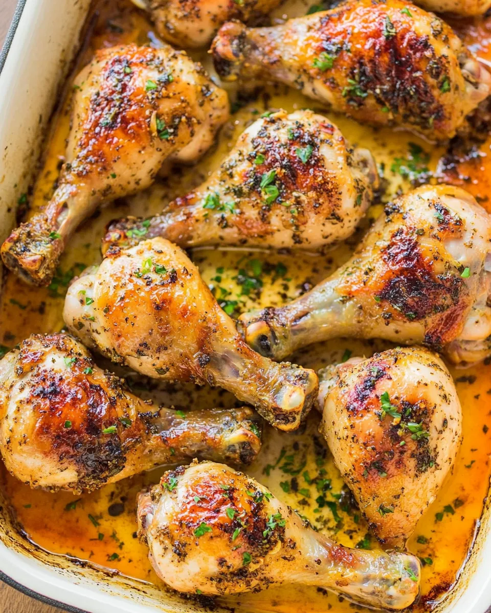 Savory Baked Chicken Legs (with Best Marinade) recipe photo