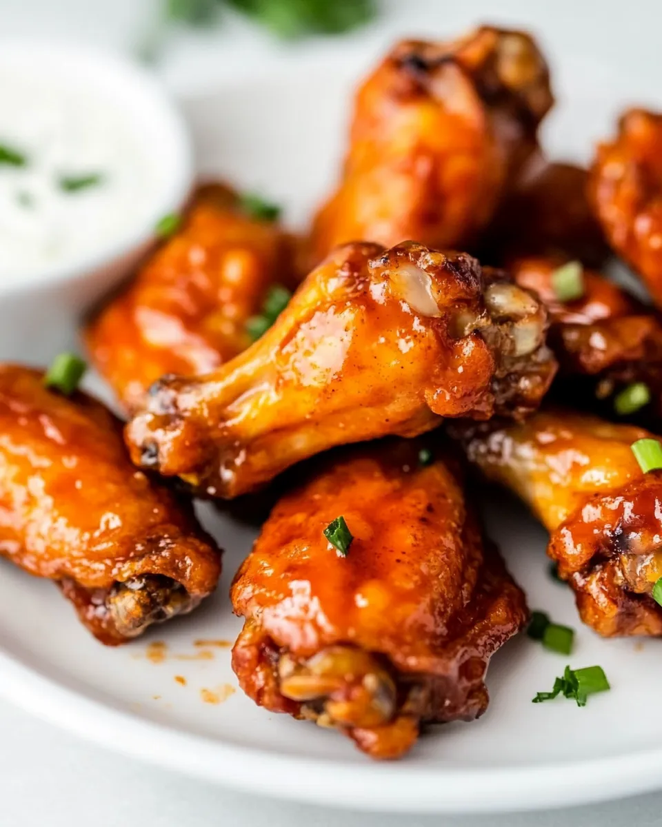 Delicious Baked Chicken Wings Recipe shot