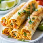 Homemade Baked Creamy Cheesy Chicken Flautas photo