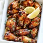 Homemade Baked Garlic Lemon Wings photo