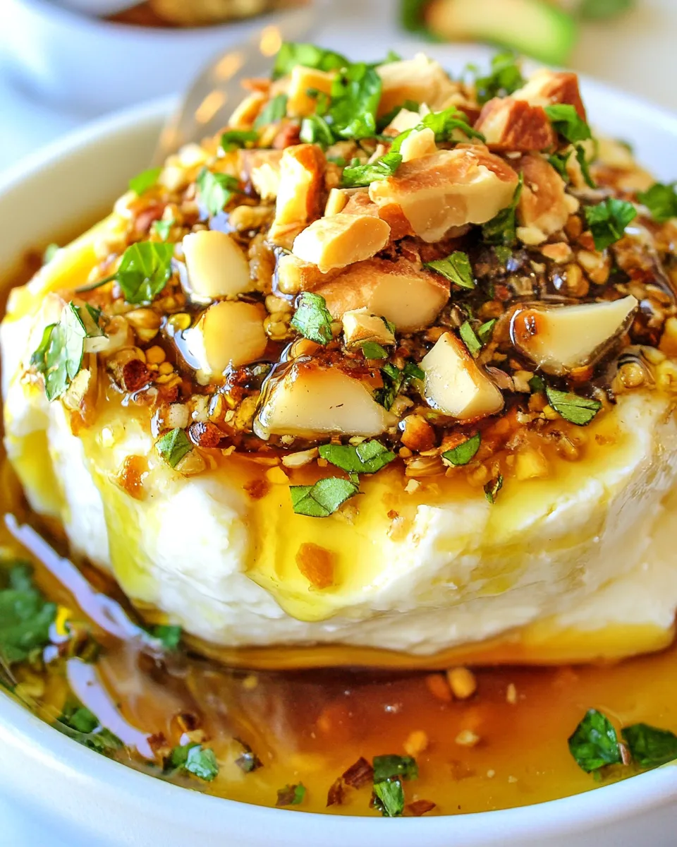 Sweet Baked Honey Brie shot