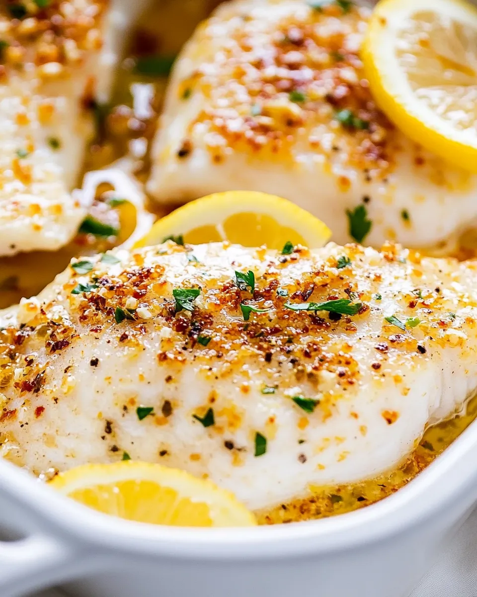 Delicious Baked Lemon Garlic Tilapia image