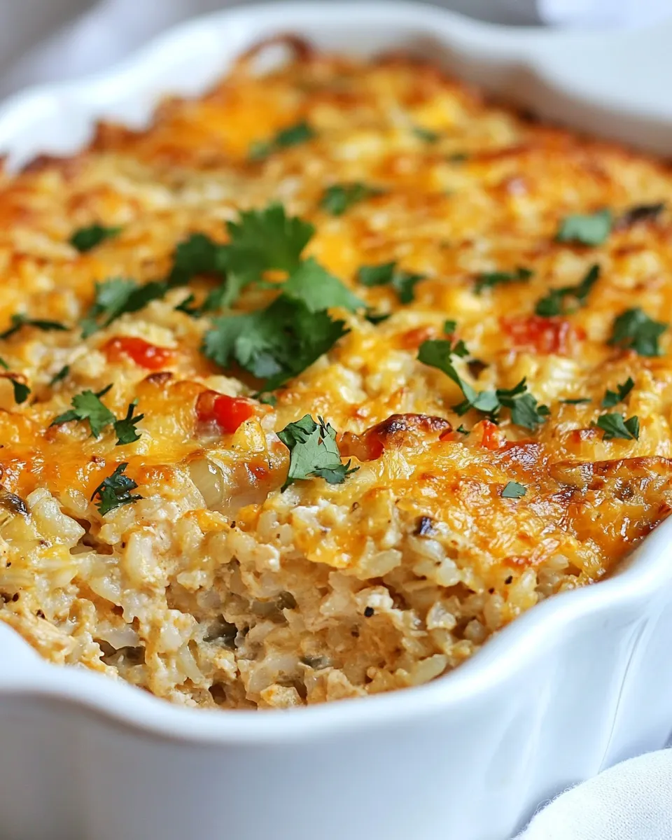 Delicious Baked Mexican Chicken and Rice Casserole image