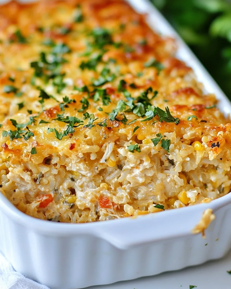 Quick Baked Mexican Chicken and Rice Casserole recipe photo