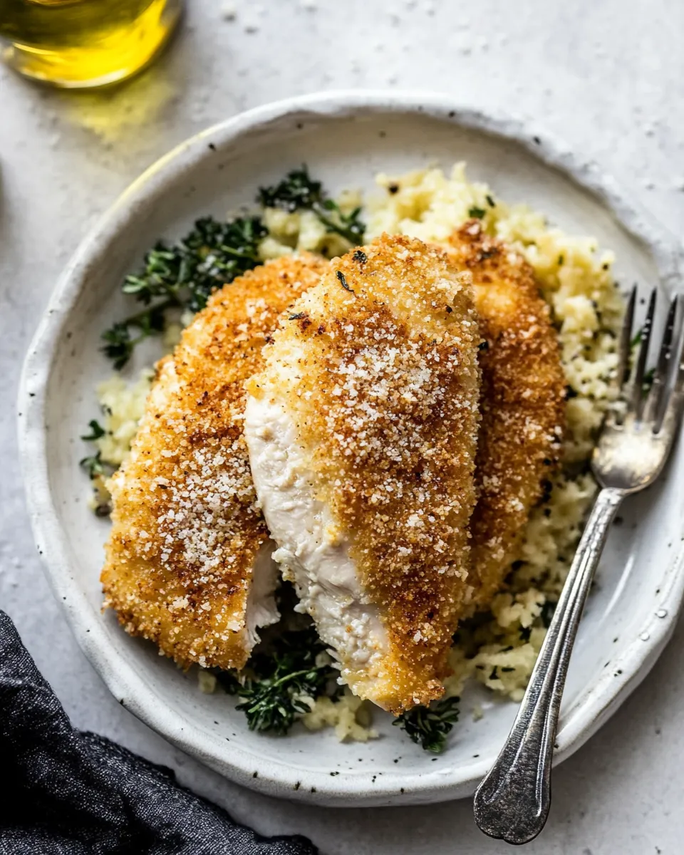 Homemade Baked Parmesan Crusted Chicken photo