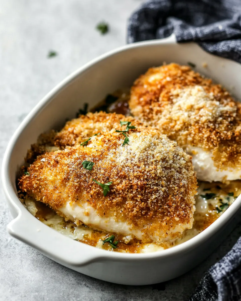 Delicious Baked Parmesan Crusted Chicken shot