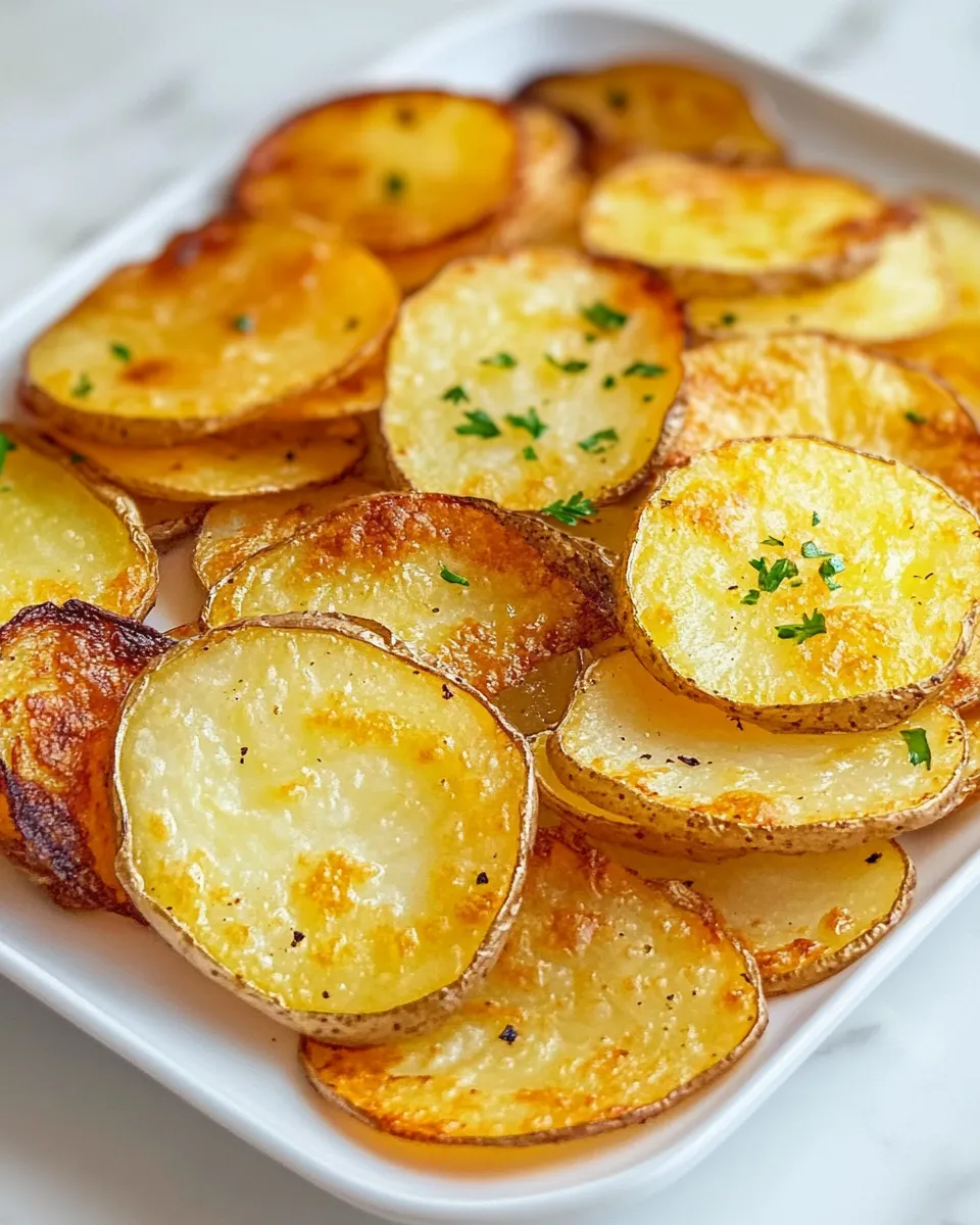 Savory Baked Potato Slices dish photo