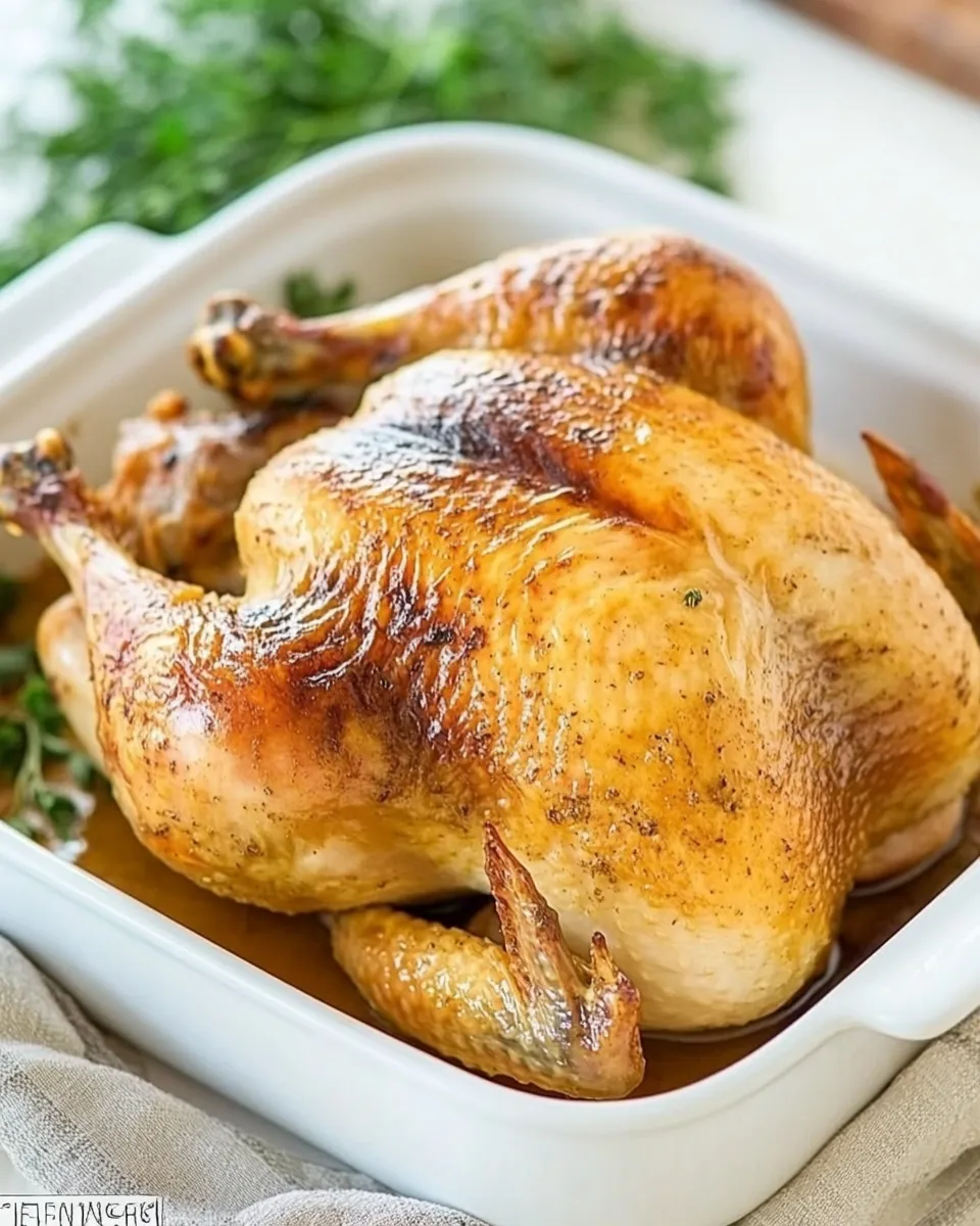 Easy Baked Rotisserie Chicken made in the Oven recipe photo