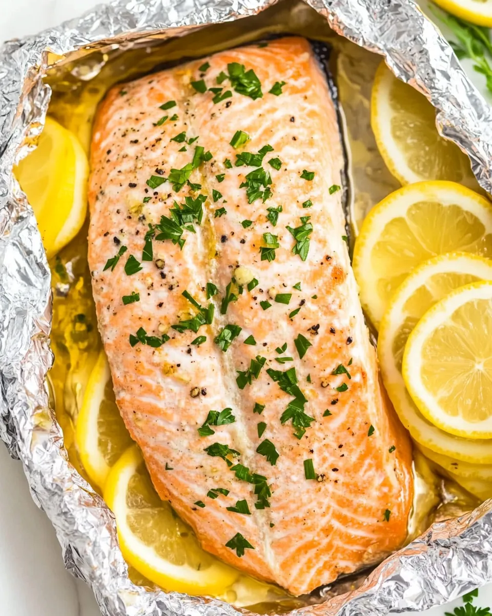 Delicious Baked Salmon In Foil image