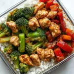 Homemade Baked Sweet Chili Chicken & Veggies photo
