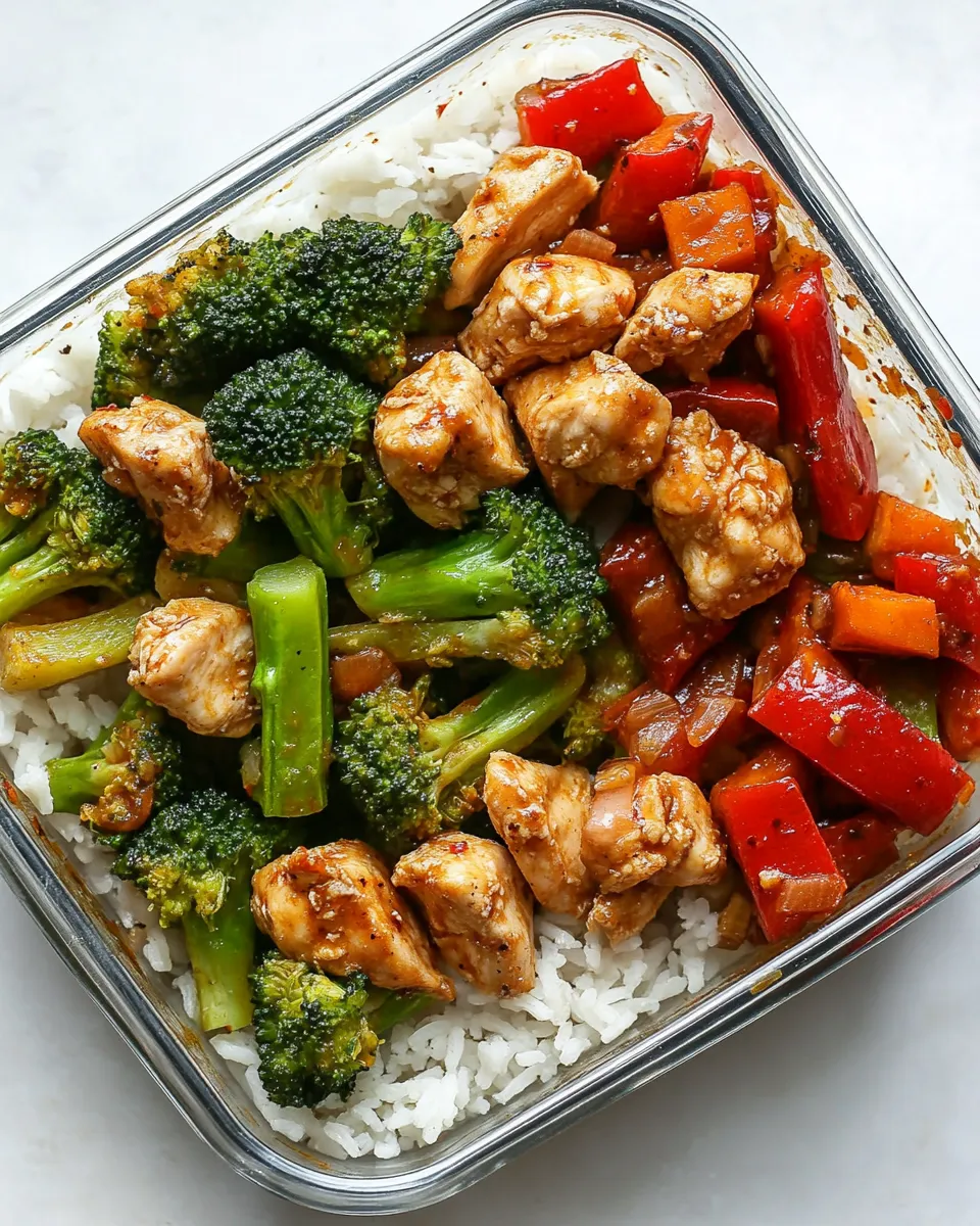 Homemade Baked Sweet Chili Chicken & Veggies photo