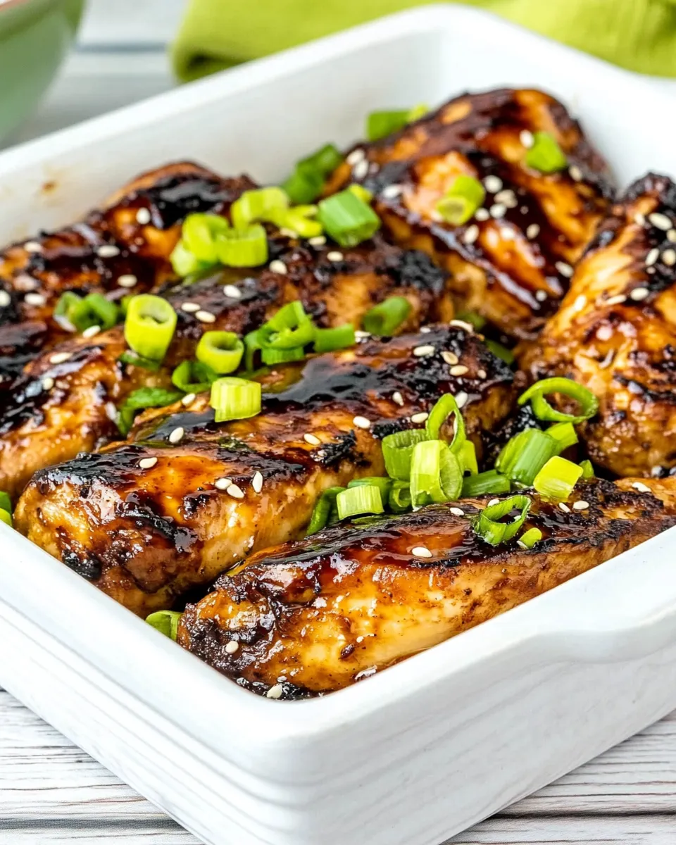 Delicious Baked Teriyaki Chicken (Sugar-Free) shot