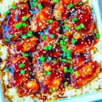 Homemade Baked Teriyaki Chicken and Rice photo