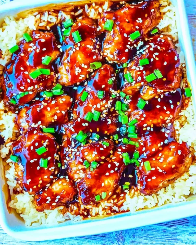 Homemade Baked Teriyaki Chicken and Rice photo