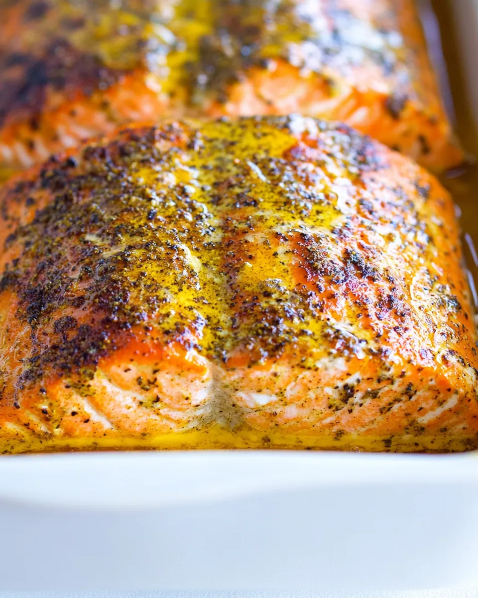Delicious Baked Turmeric Salmon image