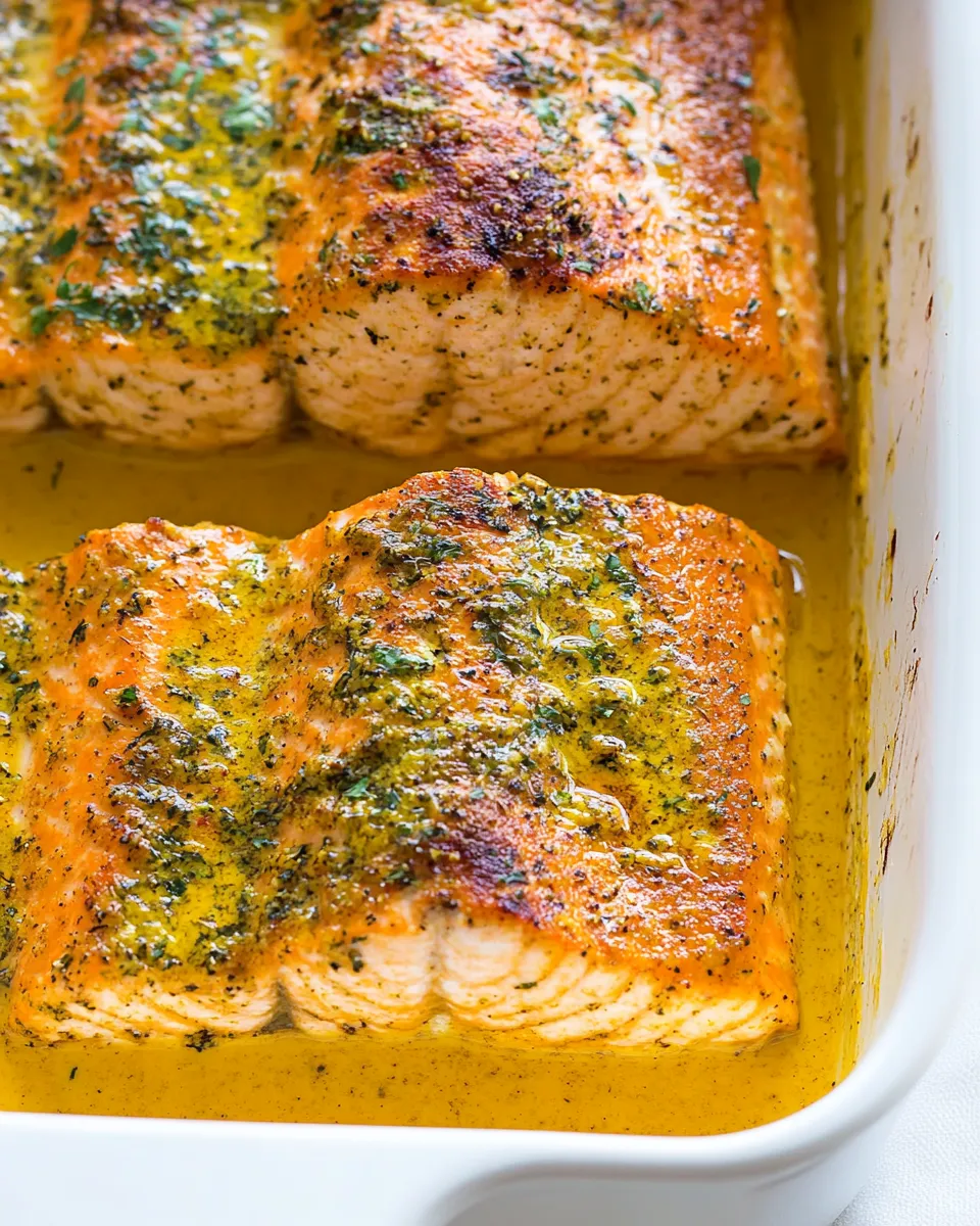 Healthy Baked Turmeric Salmon recipe photo