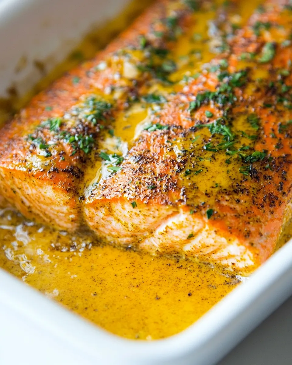 Savory Baked Turmeric Salmon shot