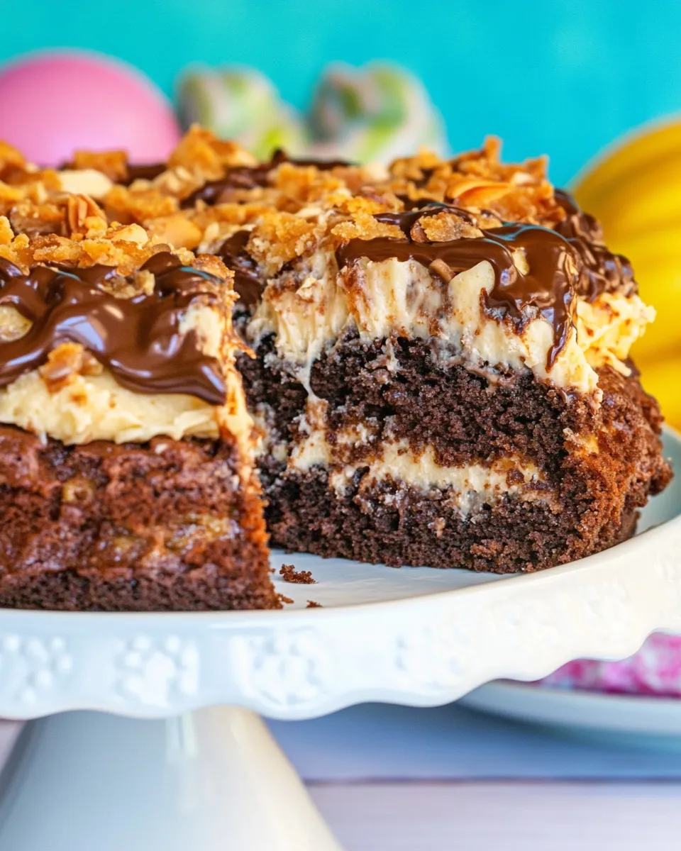 Homemade Bakers German Chocolate Cake photo