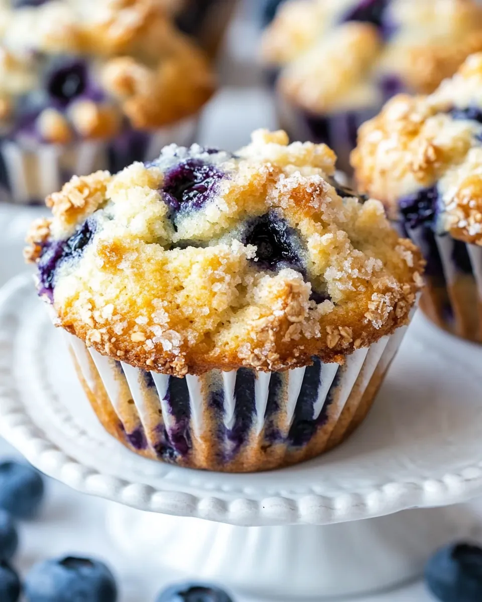 Easy Bakery Style Blueberry Muffins recipe photo