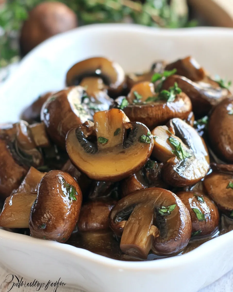 Easy Balsamic Sauted Mushrooms photo