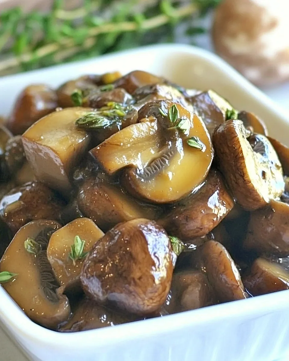 Delicious Balsamic Sauted Mushrooms image