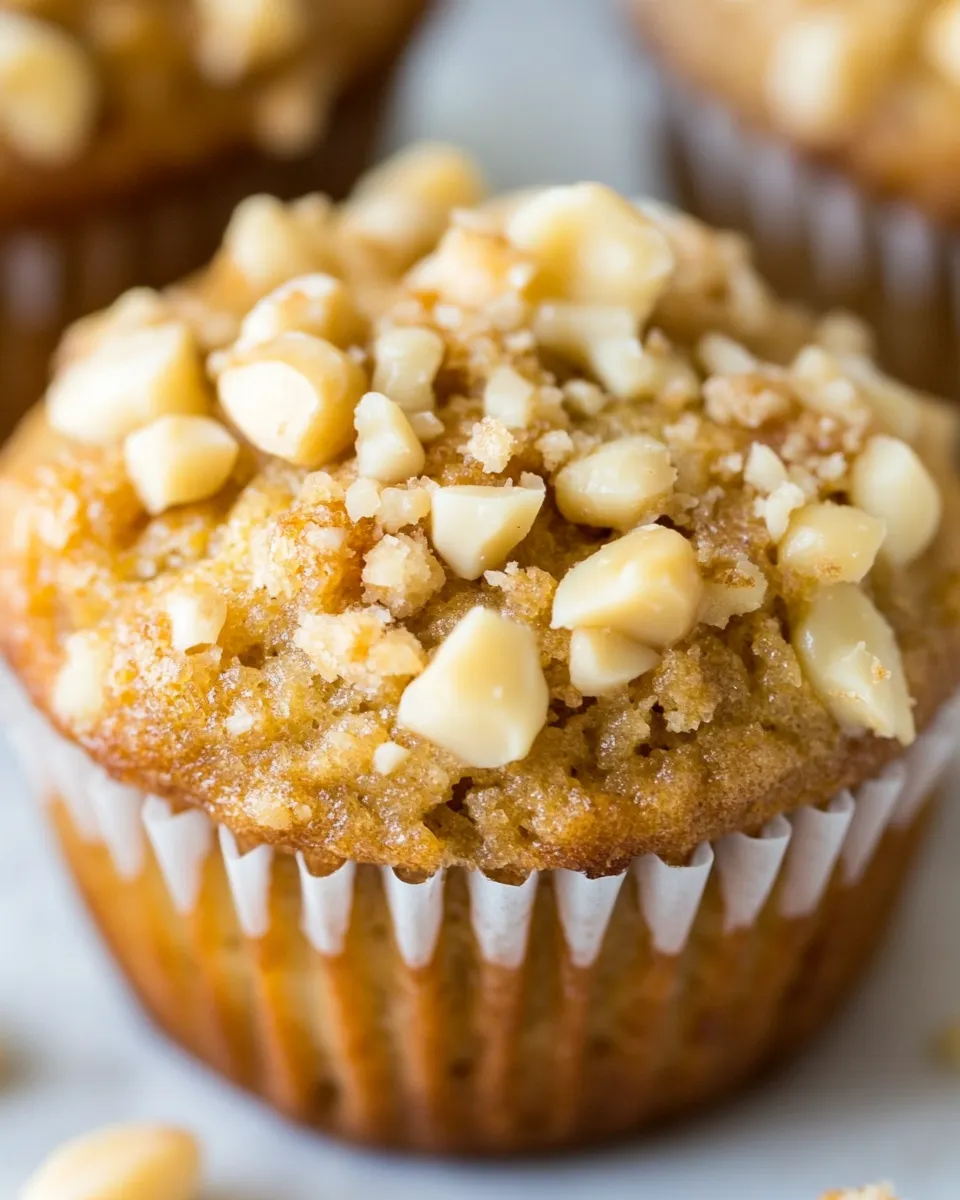 Delicious Banana-Macadamia Nut Muffins image