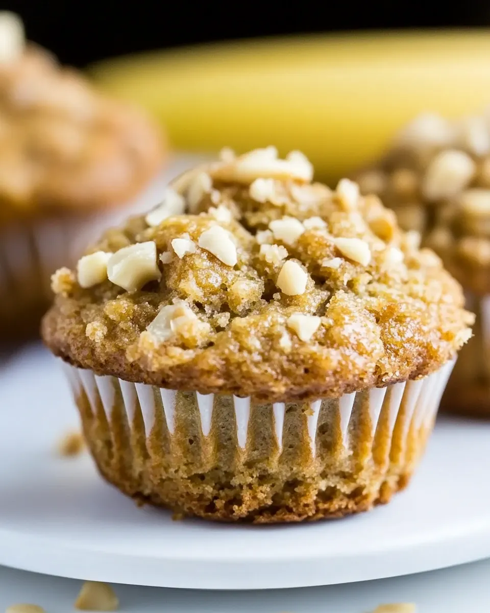 Tasty Banana-Macadamia Nut Muffins dish photo