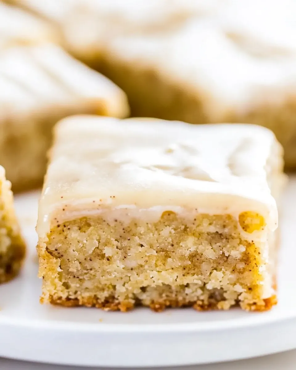Classic Banana Bread Bars with Vanilla Bean Browned Butter Glaze image