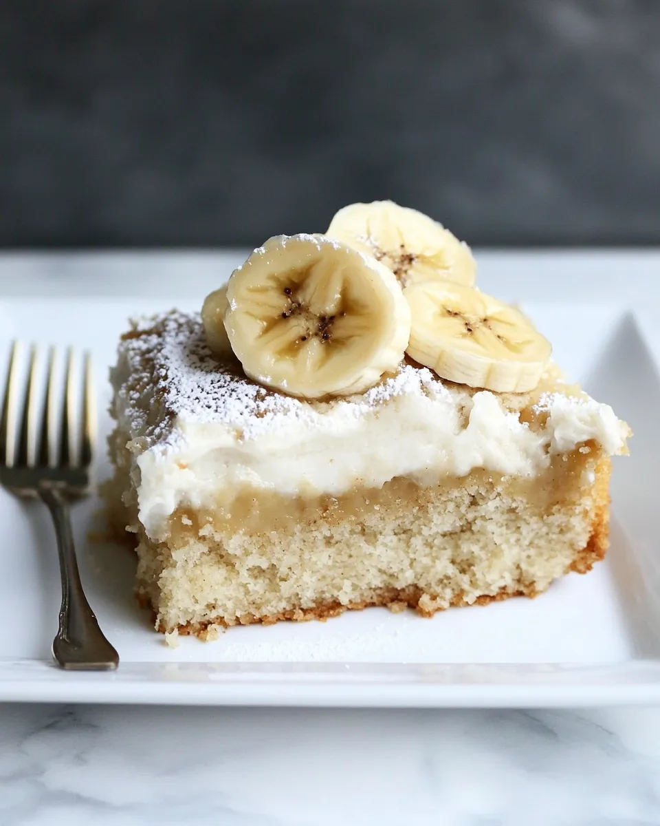 Amazing Banana Bread Tres Leches Cake. shot